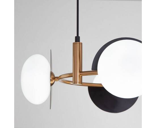 Подвесная люстра Eurosvet Moity 70150/4 черный/латунь Smart a064822, изображение 4