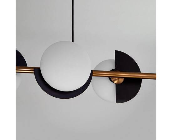 Подвесная люстра Eurosvet Moity 70149/4 черный/латунь Smart a064820, изображение 2