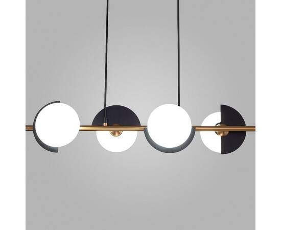 Подвесная люстра Eurosvet Moity 70149/4 черный/латунь Smart a064820, изображение 4