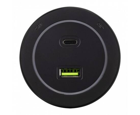 Трековая розетка Arte Milano Am-track-sockets-39 399731TS/USB-Type-C Black, изображение 2