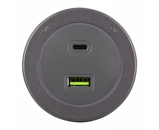 Трековая розетка Arte Milano Am-track-sockets-39 399731TS/USB-Type-C Grey, изображение 2