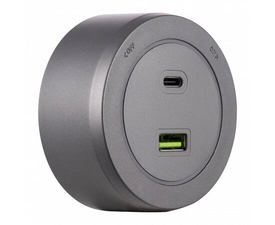 Трековая розетка Arte Milano Am-track-sockets-39 399731TS/USB-Type-C Grey, изображение 3