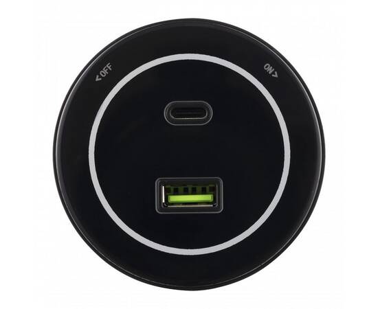 Трековая розетка Arte Milano Am-track-sockets-39 399732TS/USB-Type-C Black, изображение 2