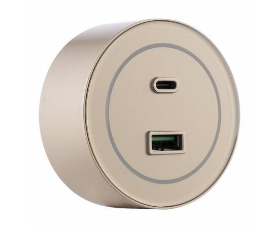 Трековая розетка Arte Milano Am-track-sockets-39 399732TS/USB-Type-C Gold, изображение 3