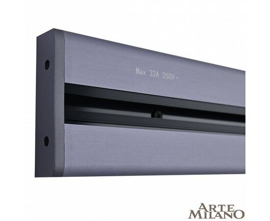 Накладной шинопровод с выключателем Arte Milano Am-track-sockets 385201TOB/100 Grey, изображение 2