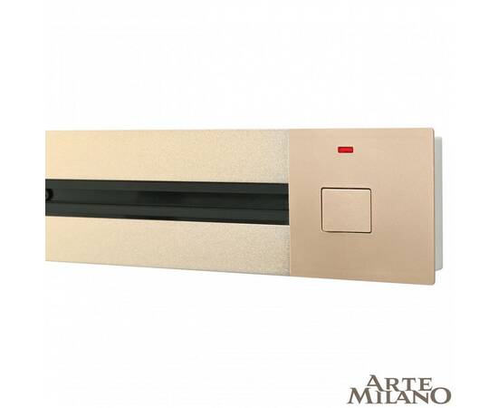 Встраиваемый шинопровод с выключателем Arte Milano Am-track-sockets 385201TBB/100 Gold, изображение 3