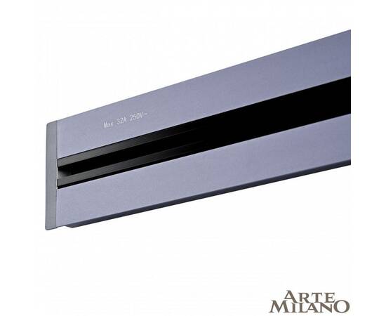 Встраиваемый шинопровод с выключателем Arte Milano Am-track-sockets 385201TBB/100 Grey, изображение 2
