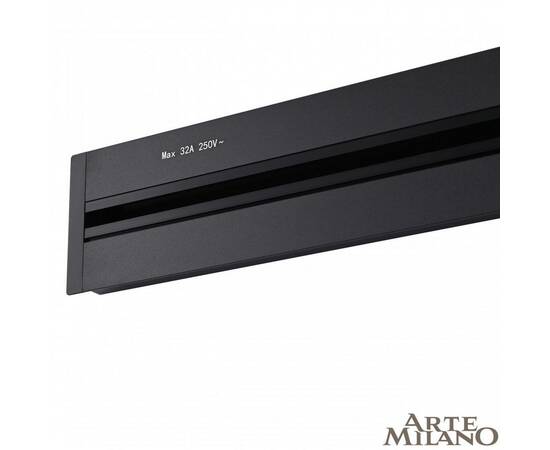Встраиваемый шинопровод с выключателем Arte Milano Am-track-sockets 385201TBB/100 Black, изображение 2