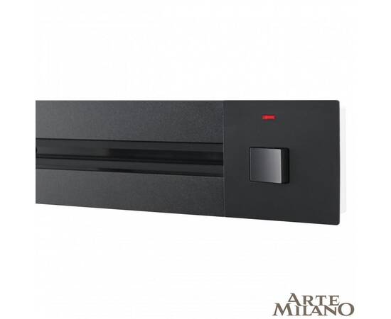 Встраиваемый шинопровод с выключателем Arte Milano Am-track-sockets 385201TBB/100 Black, изображение 3