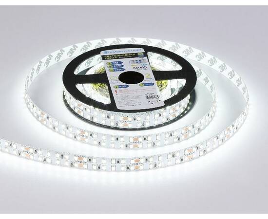 Светодиодная лента двухрядная Ambrella Light LED Strip 24В 2835 24Вт/м 6500K 5м IP20 GS3703, изображение 3