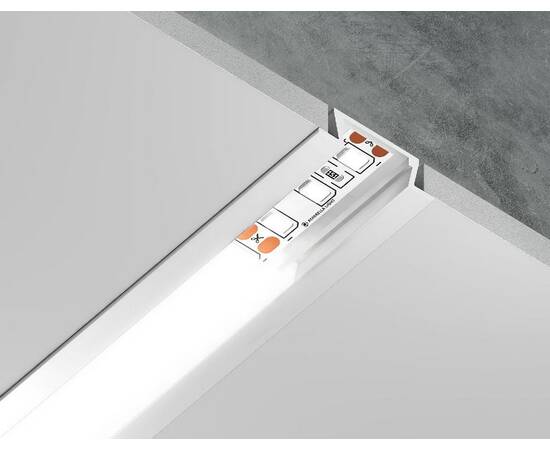 Алюминиевый встраиваемый профиль Ambrella Light Alum Profile GP1001WH