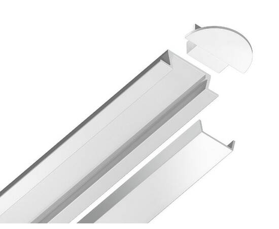 Алюминиевый встраиваемый профиль Ambrella Light Alum Profile GP1001WH, изображение 3