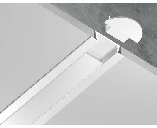 Алюминиевый встраиваемый профиль Ambrella Light Alum Profile GP1001WH, изображение 4