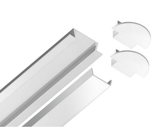 Алюминиевый встраиваемый профиль Ambrella Light Alum Profile GP1001WH, изображение 5