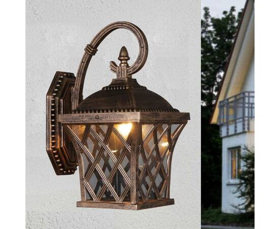 Уличный настенный светильник Reluce 09017-0.2-001SW BKG, изображение 3