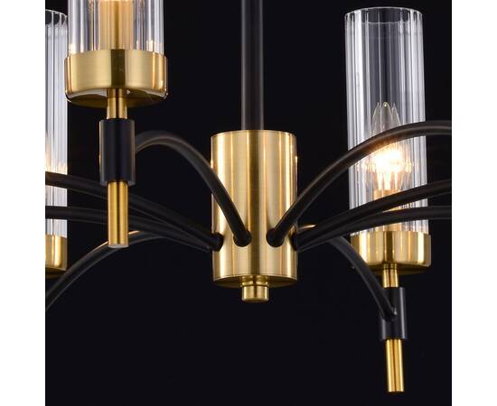 Люстра на штанге Illumico IL5177-8PLS-29 BRASS TUBO, изображение 4