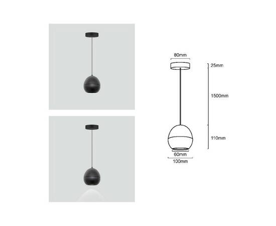 Подвесной светильник Fiberli Ayleen 12110401, изображение 9