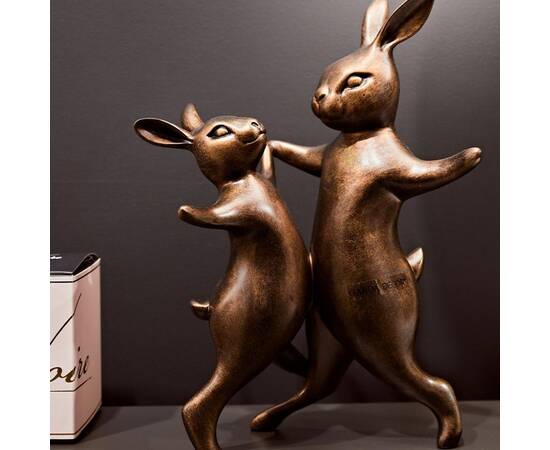 Статуэтка Танцующие кролики Garda Decor D1831, изображение 3
