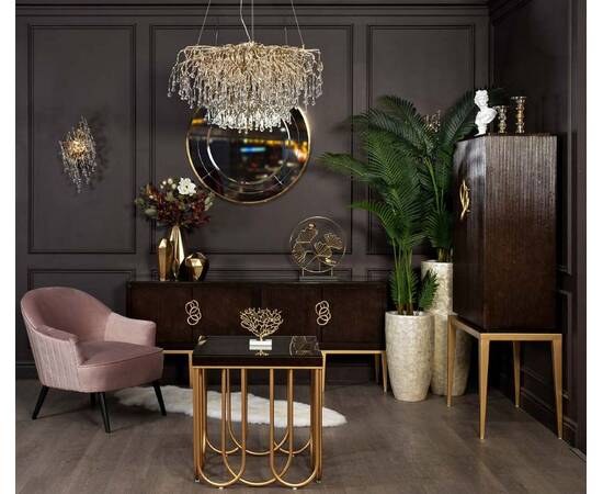 Статуэтка Листья с двумя золотыми птичками Garda Decor 55RD3153, изображение 3