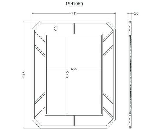 Зеркало Garda Decor KFG081, изображение 4
