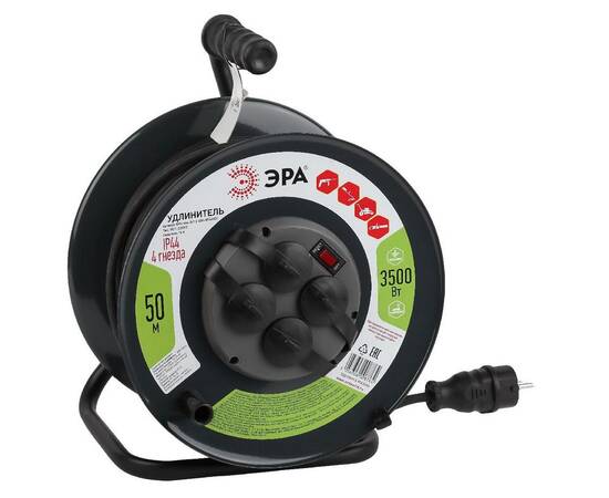 Удлинитель силовой Эра RMx-4es-3x1.5-50m-IP44(KG) Б0046804