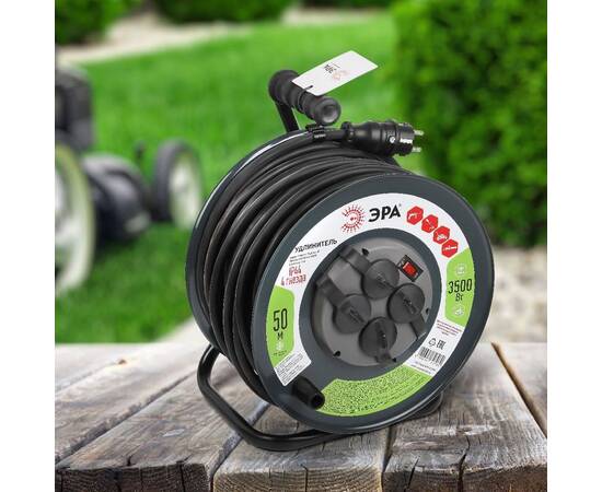 Удлинитель силовой Эра RMx-4es-3x2.5-50m-IP44(KG) Б0052919, изображение 2