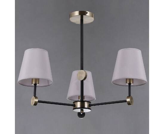 Люстра на штанге Illumico IL0394-3CSQ-24 BK AB CASTOR, изображение 2