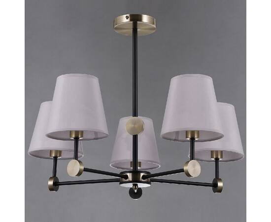 Люстра на штанге Illumico IL0394-5CSQ-24 BK AB CASTOR, изображение 2