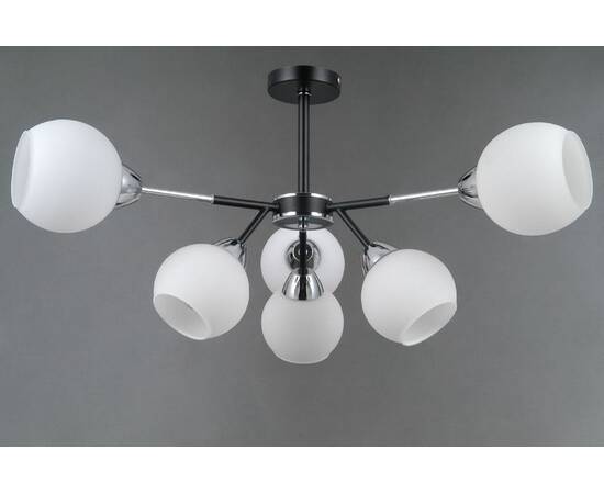 Люстра на штанге Illumico IL0715-6CSQ-24 BK CR LIBRA, изображение 2