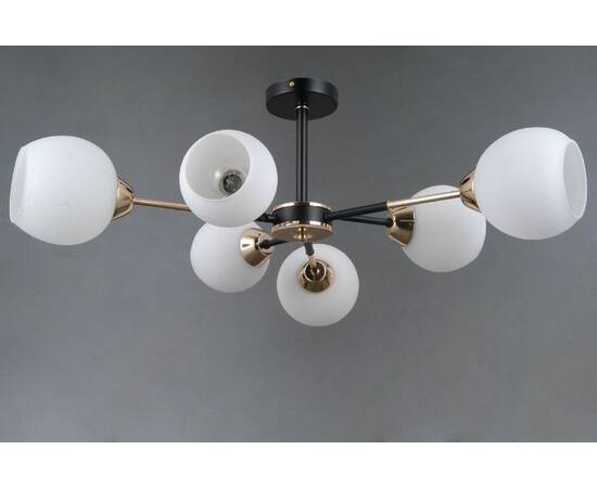 Люстра на штанге Illumico IL0715-6CSQ-24 BK GD LIBRA, изображение 2