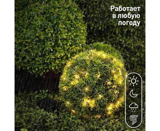 Садовая гирлянда Нить на солнечной батарее Эра ERASF22-42 Б0053371, изображение 8
