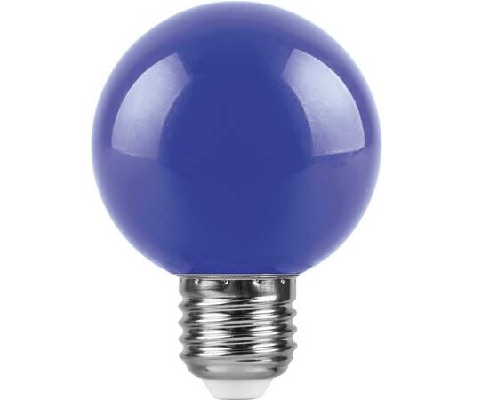 Лампа светодиодная Feron E27 3W синяя LB-37125906