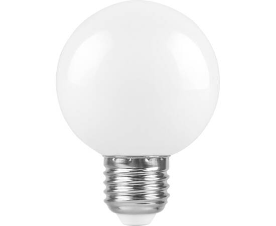 Лампа светодиодная Feron E27 3W 6400K Шар Матовая LB-37125902
