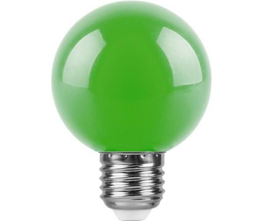Лампа светодиодная Feron E27 3W зеленая LB-37125907