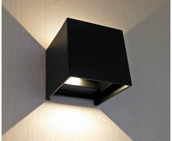 Уличный настенный светодиодный светильник Kink Light Куб 08585,19(4000K)