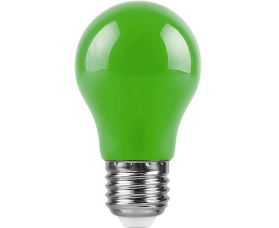 Лампа светодиодная Feron E27 3W зеленая LB-375 25922