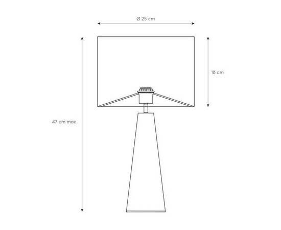 Настольная лампа Lucide Extravaganza Velvet 10501/81/37, изображение 2