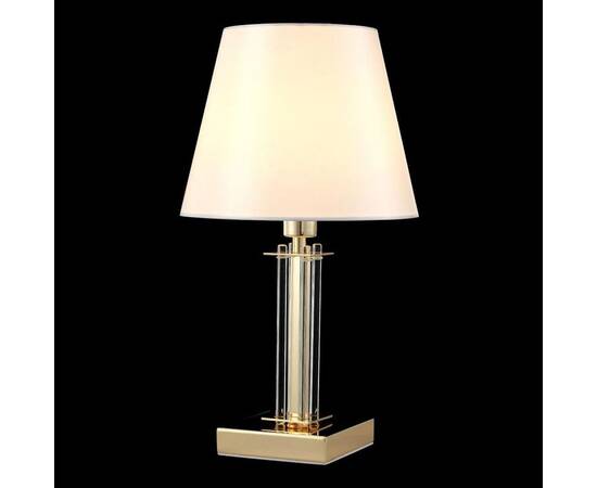 Настольная лампа Crystal Lux Nicolas LG1 Gold/White, изображение 4