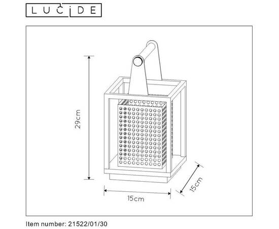 Настольная лампа Lucide Sansa 21522/01/30, изображение 4