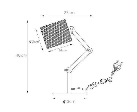 Настольная лампа Lucide Tampa 45592/81/30, изображение 2