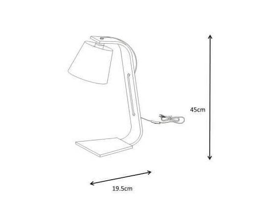 Настольная лампа Lucide Nordic 06502/81/31, изображение 4