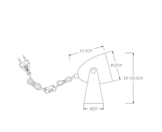 Настольная лампа Lucide Chago 45564/01/36, изображение 3