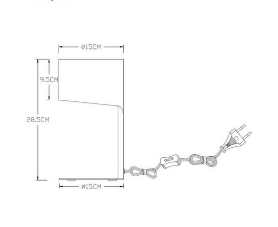 Настольная лампа Lucide Knulle 45504/01/30, изображение 2