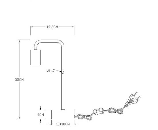 Настольная лампа Lucide Lorin 45565/01/30, изображение 3