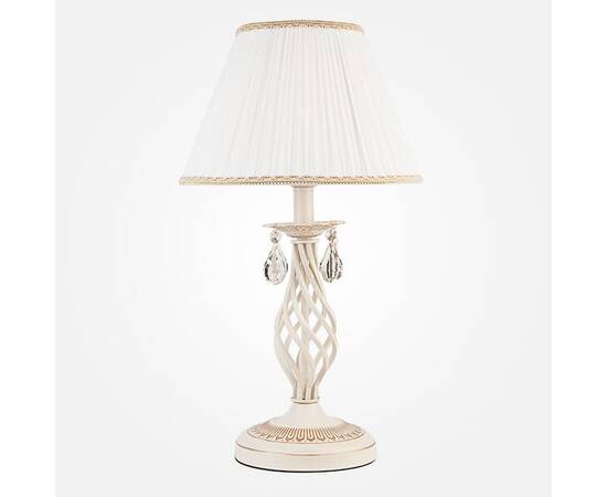 Настольная лампа Eurosvet 10054/1 белый с золотом/прозрачный хрусталь Strotskis