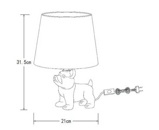 Настольная лампа Lucide Extravaganza Sir Winston 13533/81/30, изображение 2