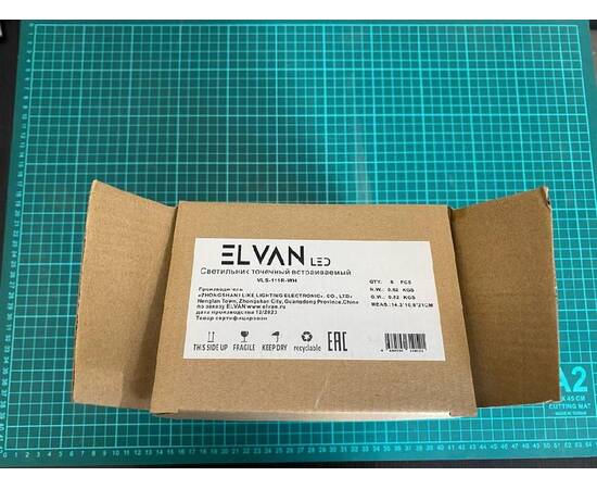 Встраиваемый светильник (6 шт.) Elvan VLS-111R-WH 6шт, изображение 3