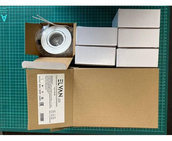 Встраиваемый светильник (6 шт.) Elvan VLS-111R-WH 6шт, изображение 5