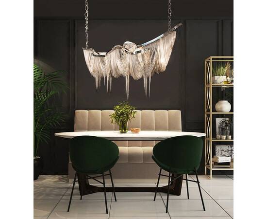 Подвесная люстра DeLight Collection Stream AC3029-16 silver, изображение 3