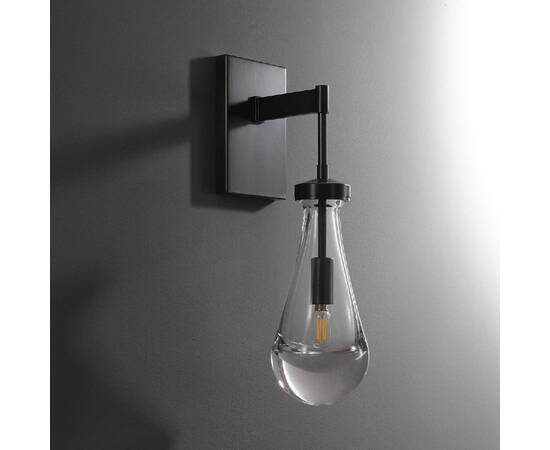 Бра DeLight Collection Raindrop MT9093-1W black brushed gold, изображение 2